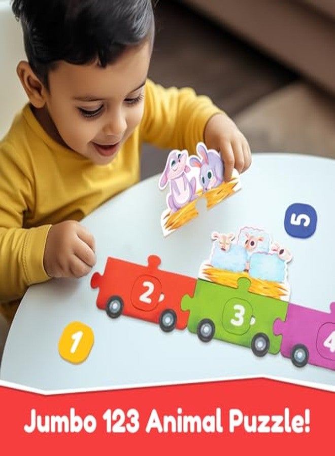 Bloomingo 123 Ride with Animals : Hands-On Counting, Number Recognition & Early Math for Kids | 50+ Engaging Pieces, Flashcards & Activity Sheets | Educational Matching Game for Kids Ages 3+ - Image 5